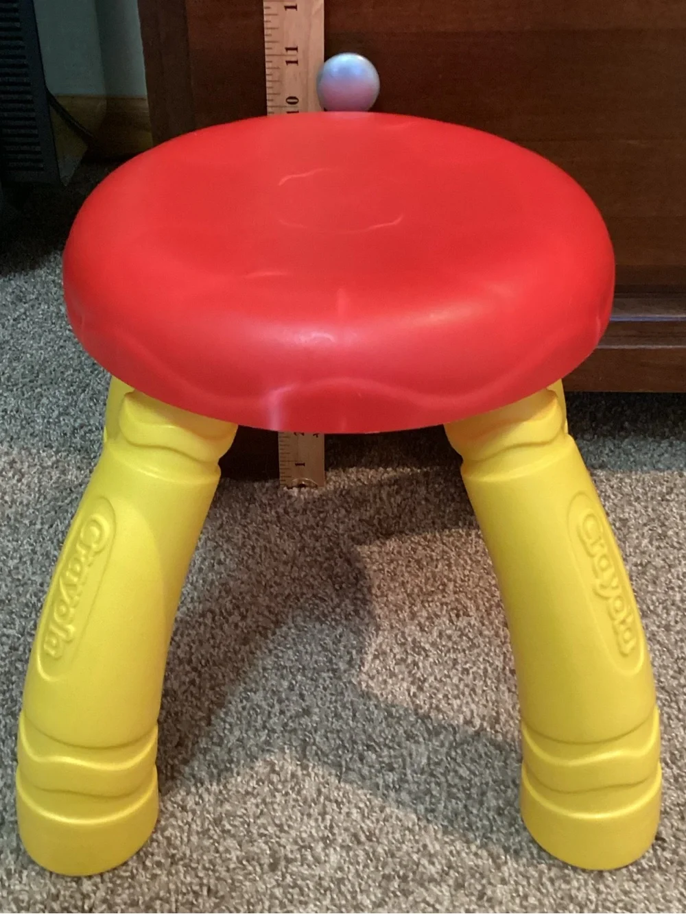 Crayola Crayons Play N Fold Art Studio Replacement Stool Red and Yellow